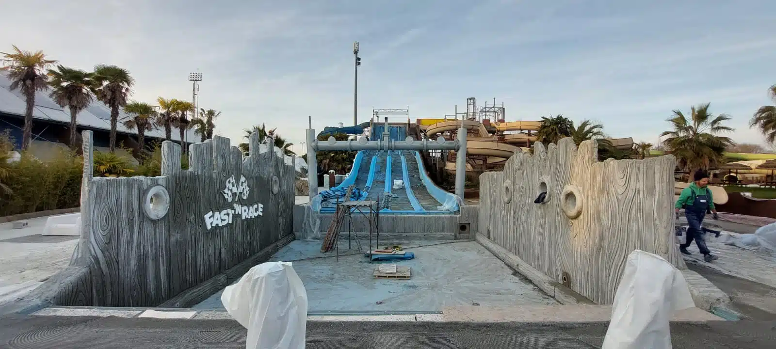 I lavori di rifacimento di Fast'n Race.
